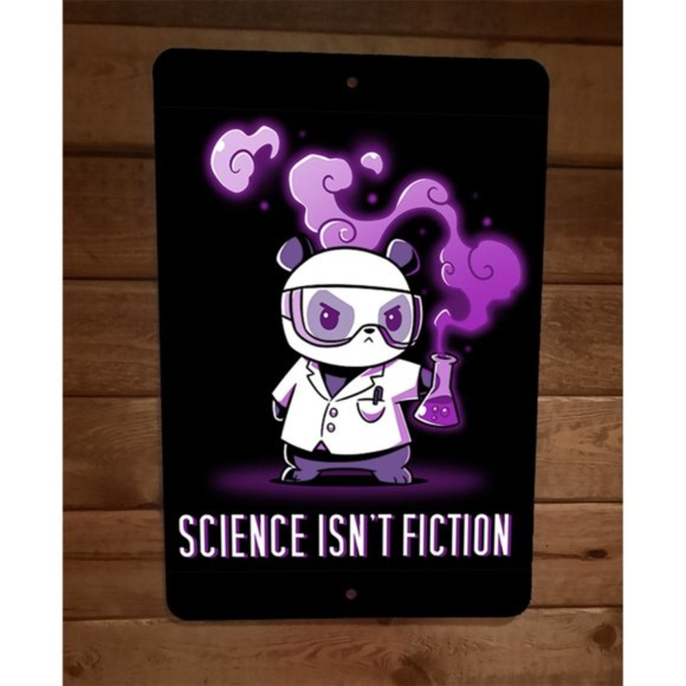 Science Isnt Fiction 8x12 Metal Wall Sign Poster‎